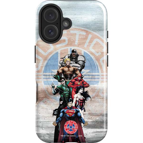 Justice League Heroes Stance 2 iPhone 16 Plus Magsafe Impact Case