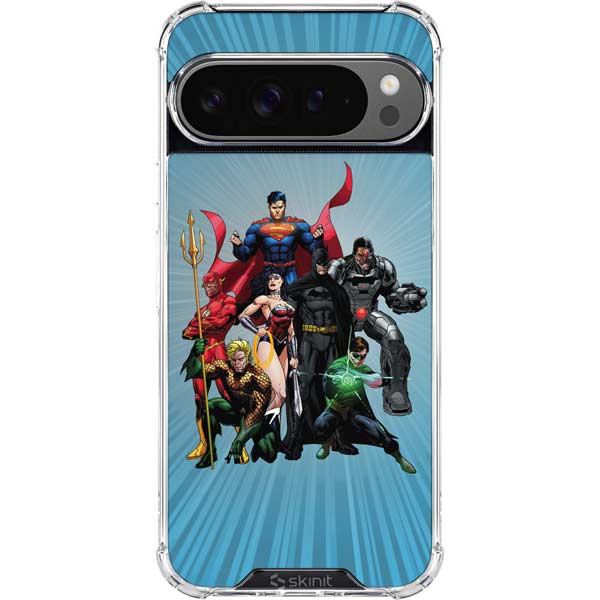 Justice League Heroes Stance 1 Google Pixel 10 Pro XL Clear Case
