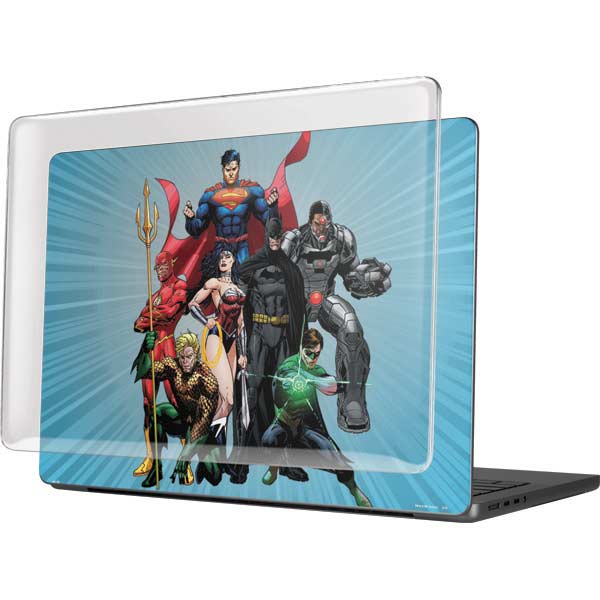 Justice League Heroes Stance 1 MacBook Pro 14in (2021-24) Case plus Skin
