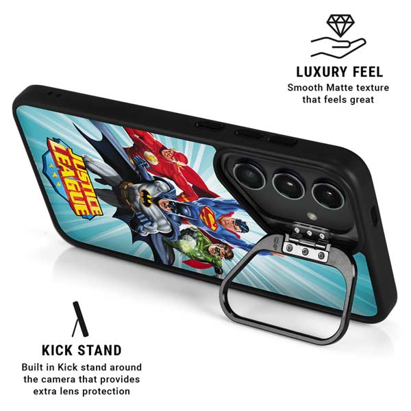 Justice League Team Power Up Galaxy S26 Plus Kickstand Case