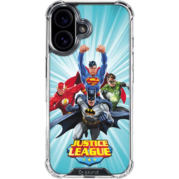Justice League Team Power Up iPhone 17 Clear Case