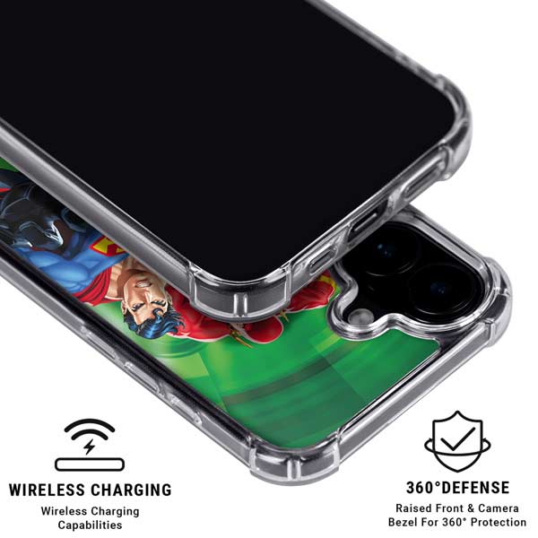 Justice League Team Power Up Green iPhone 17 MagSafe Case