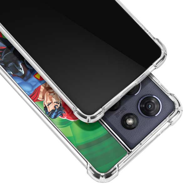 Justice League Team Power Up Green Moto G Play 5G (2025) Clear Case