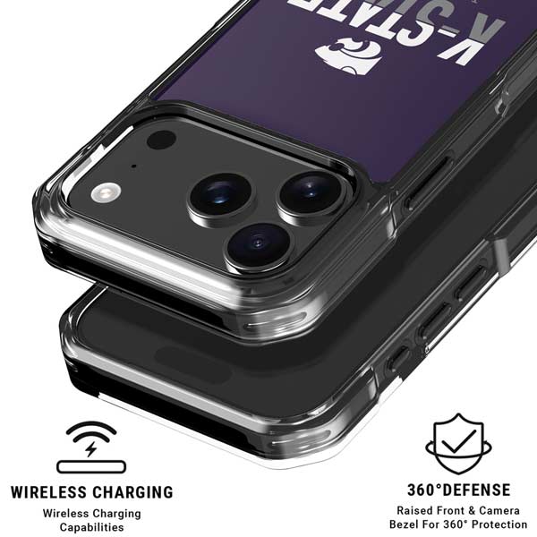 Kansas State University K-State Wildcats Gradient iPhone 17 Pro Clear Case
