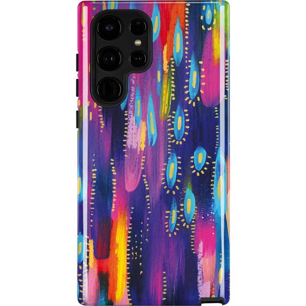 Kaleidoscope Brush Stroke by Etta Vee Galaxy Cases