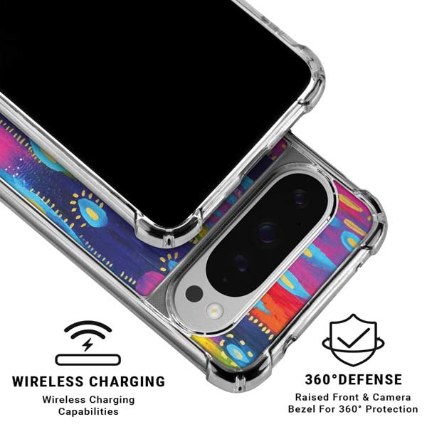 Kaleidoscope Brush Stroke by Etta Vee Google Pixel 10 Pro Clear Case