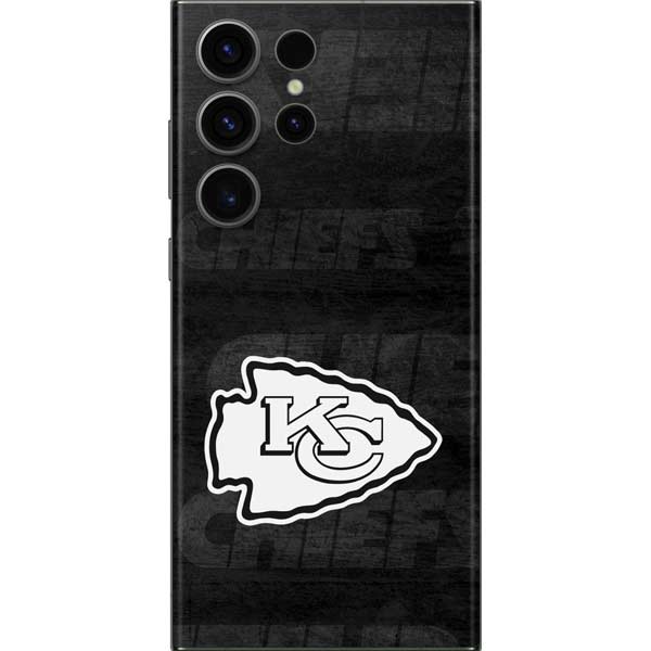 NFL Kansas City Chiefs Black & White Galaxy Skins