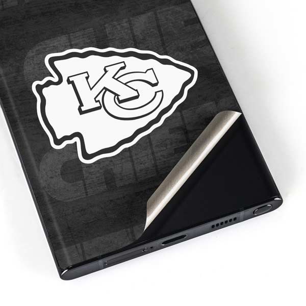 NFL Kansas City Chiefs Black & White Galaxy Skins