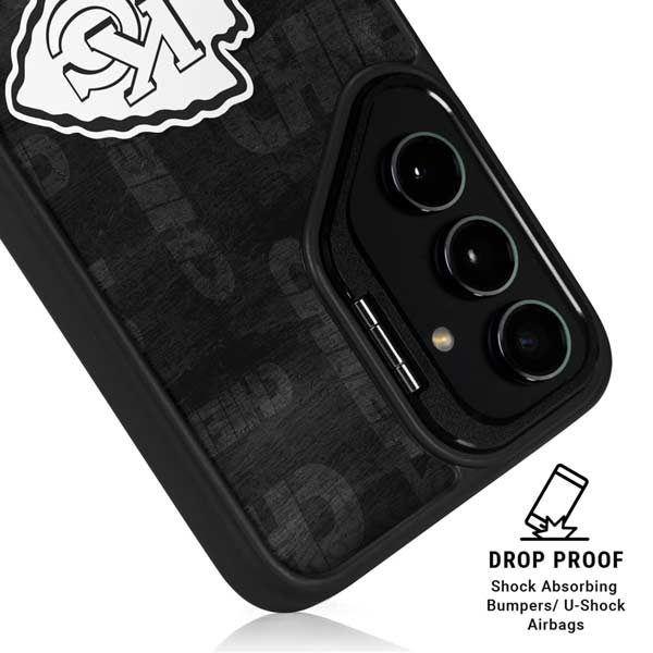 NFL Kansas City Chiefs Black & White Galaxy S26 Plus Kickstand Case