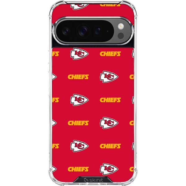 NFL Kansas City Chiefs Blitz Series Google Pixel 10 Pro Clear Case