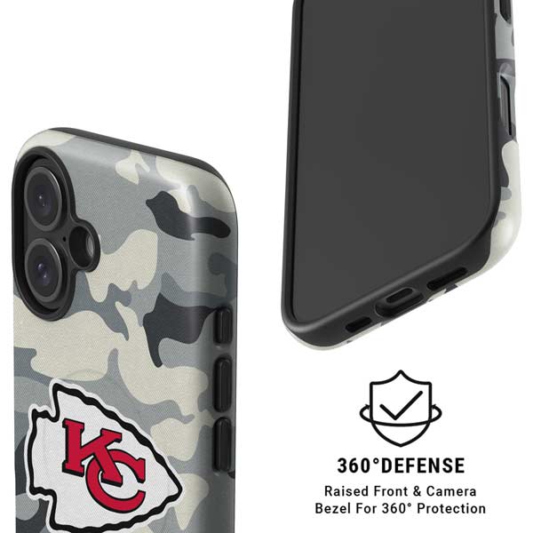 NFL Kansas City Chiefs Camo iPhone 16 Magsafe Impact Case
