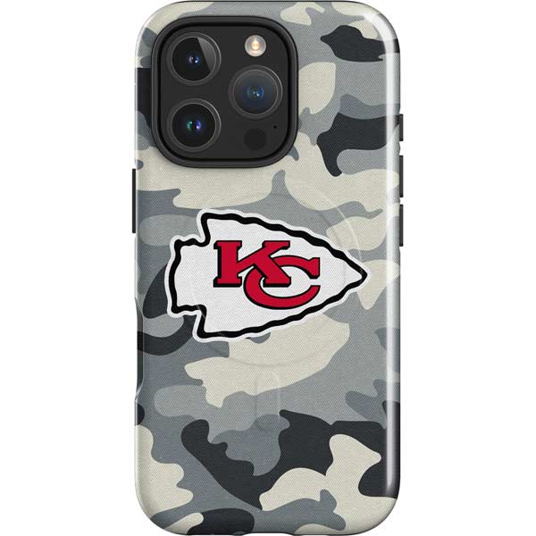 NFL Kansas City Chiefs Camo iPhone 16 Pro Max Magsafe Impact Case