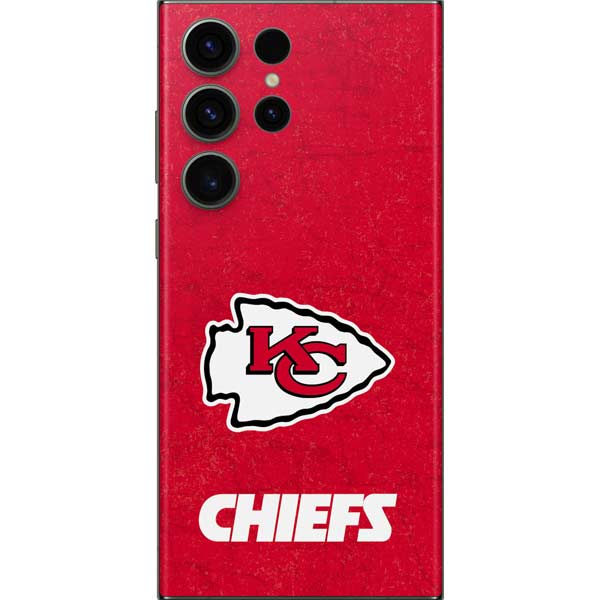 NFL Kansas City Chiefs Distressed Galaxy Skins