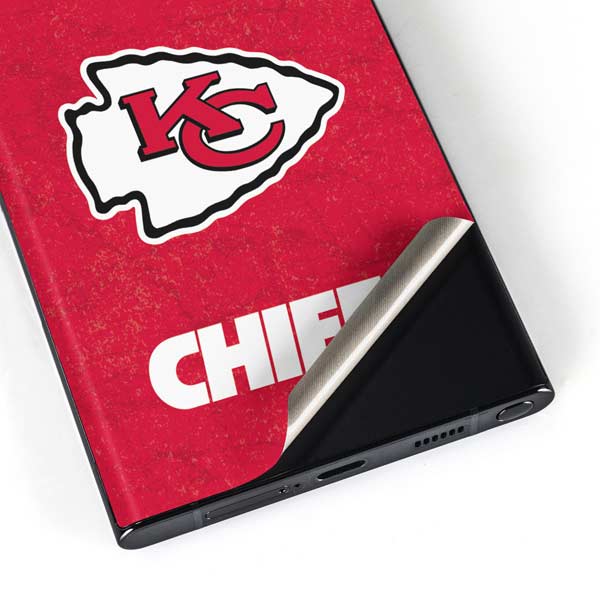 NFL Kansas City Chiefs Distressed Galaxy Skins