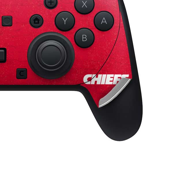 NFL Kansas City Chiefs Distressed Nintendo Switch 2 (2025) Pro Controller Skin