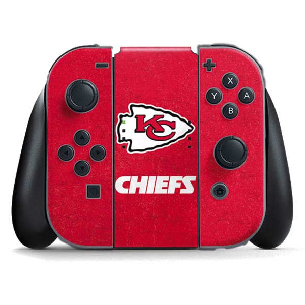 NFL Kansas City Chiefs Distressed Nintendo Skins