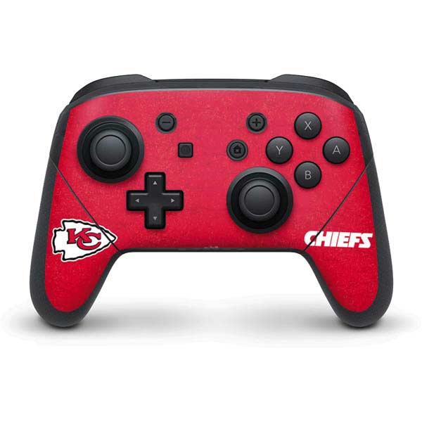 NFL Kansas City Chiefs Distressed Nintendo Skins