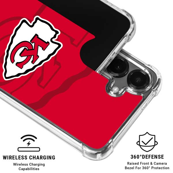 NFL Kansas City Chiefs Double Vision Galaxy S26 Clear Case
