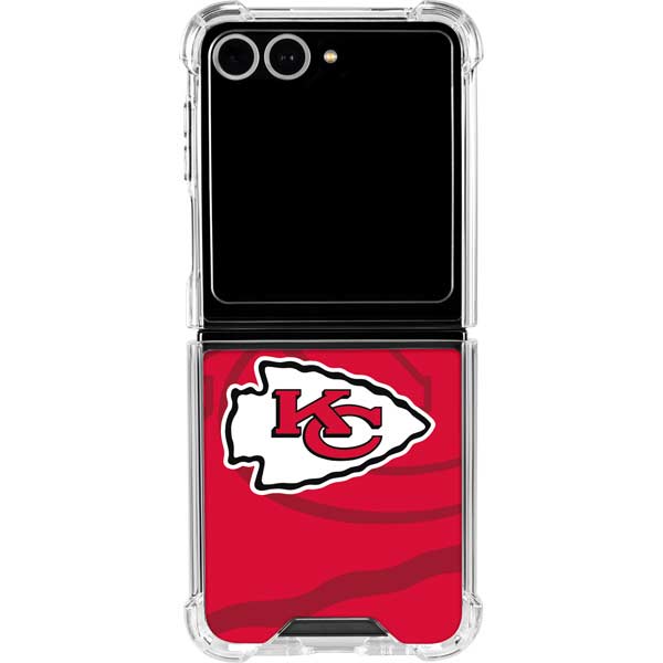 NFL Kansas City Chiefs Double Vision Galaxy Z Flip7 Clear Case