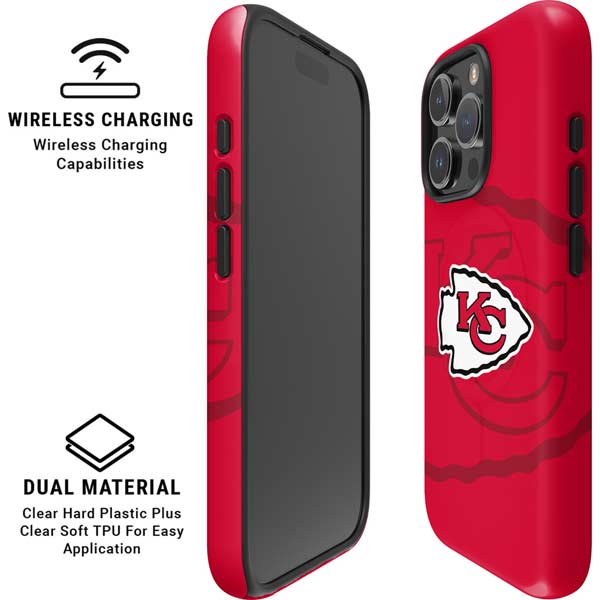 NFL Kansas City Chiefs Double Vision iPhone 16 Pro Max Magsafe Impact Case