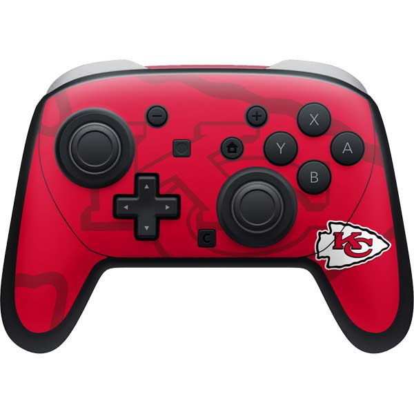 NFL Kansas City Chiefs Double Vision Nintendo Switch 2 (2025) Pro Controller Skin