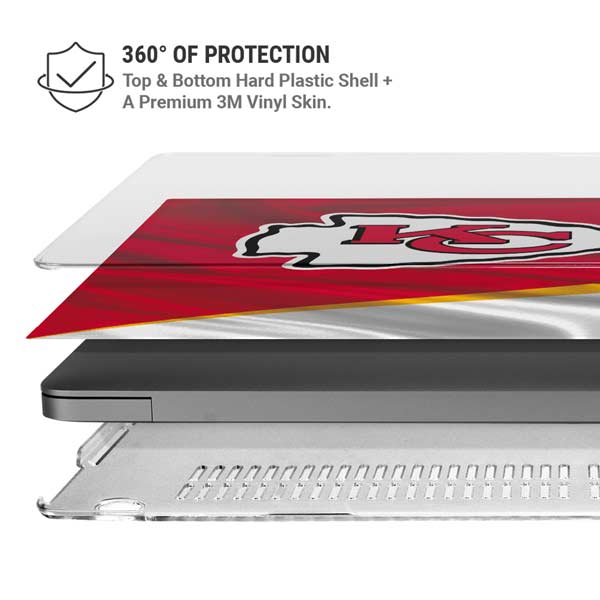 NFL Kansas City Chiefs MacBook Pro 14in (2021-24) Case plus Skin