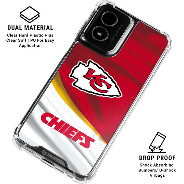 NFL Kansas City Chiefs Moto G Power 5G (2024) Clear Case