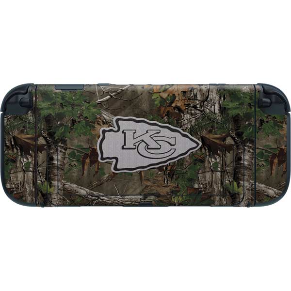 NFL Kansas City Chiefs Realtree Xtra Green Camo Nintendo Switch 2 (2025) with Joy-Con Skin