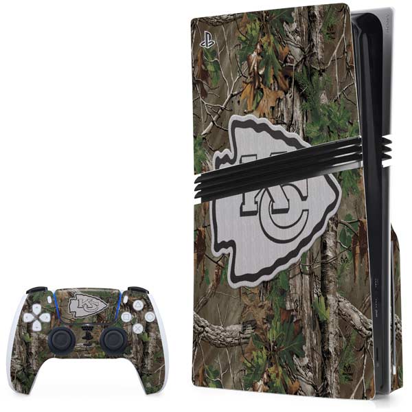 NFL Kansas City Chiefs Realtree Xtra Green Camo PlayStation PS5 Skins