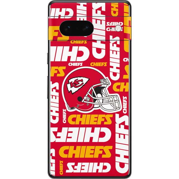 NFL Kansas City Chiefs Red Blast Pixel Skins