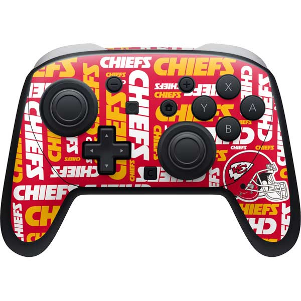 NFL Kansas City Chiefs Red Blast Nintendo Switch 2 (2025) Pro Controller Skin