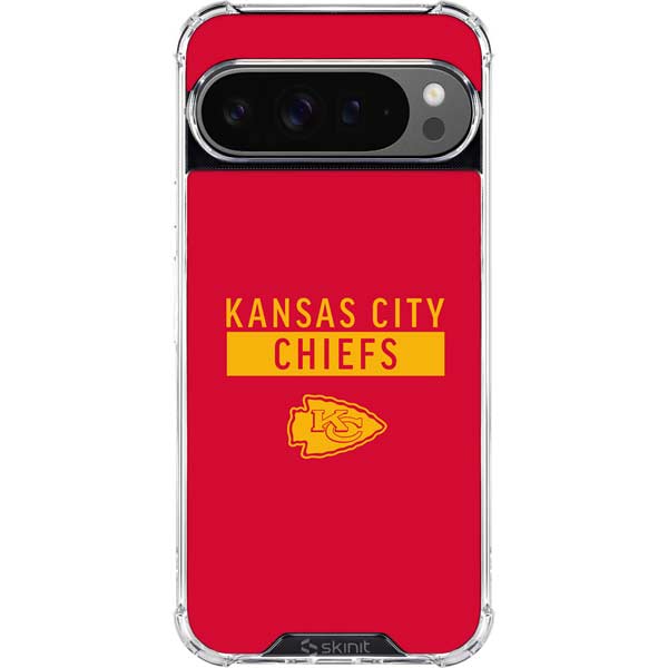 NFL Kansas City Chiefs Red Performance Series Google Pixel 10 Pro Clear Case