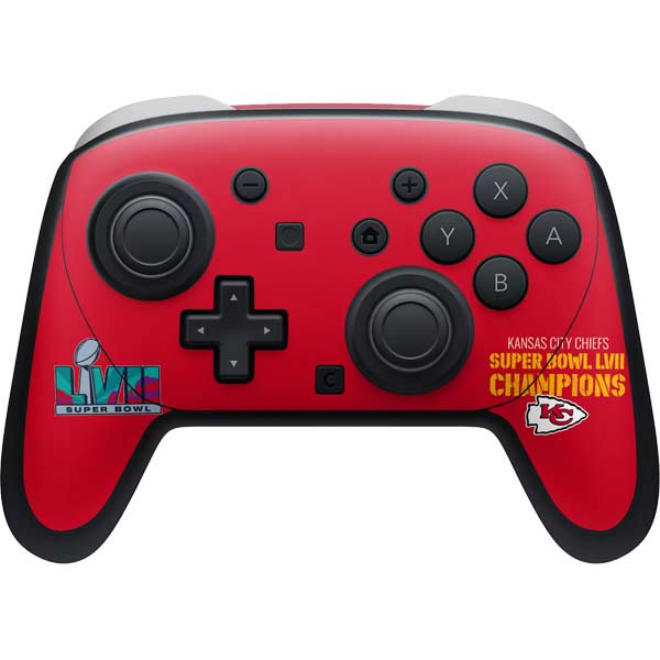 NFL Kansas City Chiefs Super Bowl LVII Champions Nintendo Switch 2 (2025) Pro Controller Skin