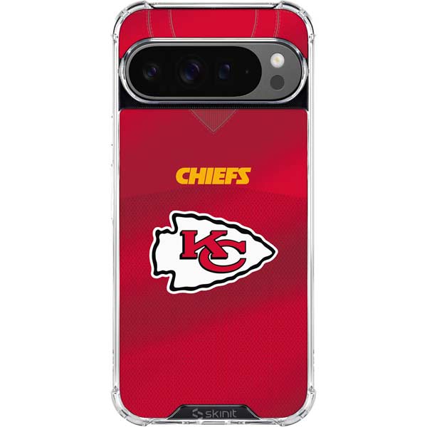 NFL Kansas City Chiefs Team Jersey Google Pixel 10 Pro Clear Case