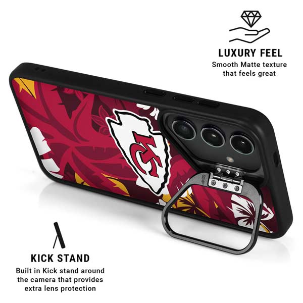 NFL Kansas City Chiefs Tropical Print Galaxy S26 Plus Kickstand Case