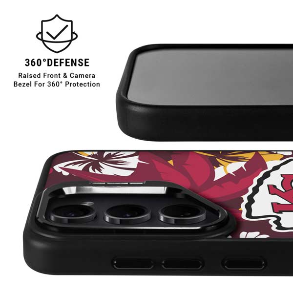 NFL Kansas City Chiefs Tropical Print Galaxy S26 Plus Kickstand Case