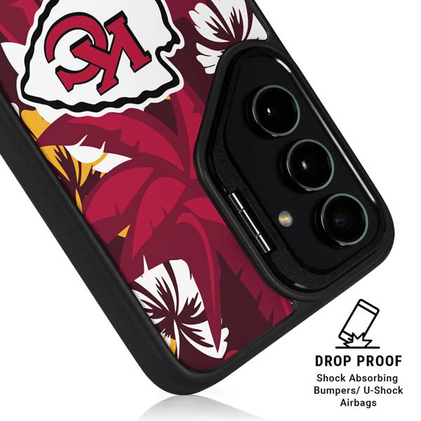 NFL Kansas City Chiefs Tropical Print Galaxy S26 Plus Kickstand Case
