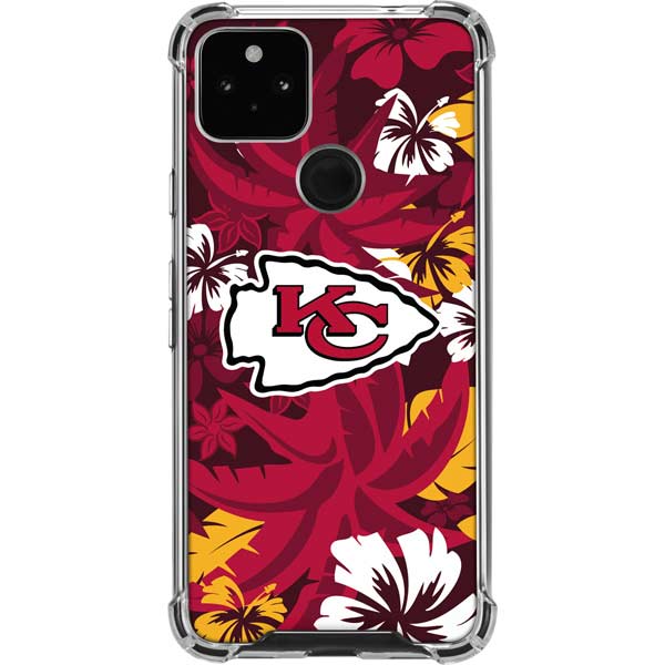 NFL Kansas City Chiefs Tropical Print Pixel Cases