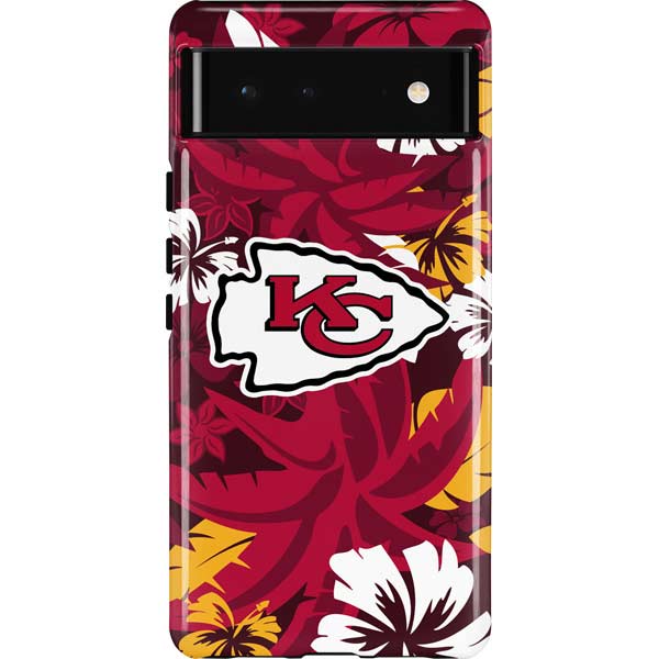 NFL Kansas City Chiefs Tropical Print Pixel Cases