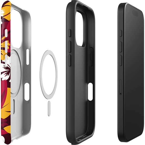 NFL Kansas City Chiefs Tropical Print iPhone 16 Pro Max Magsafe Impact Case