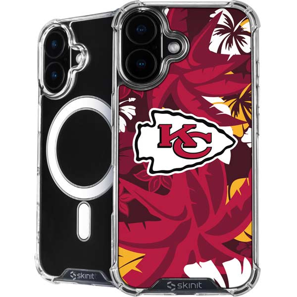 NFL Kansas City Chiefs Tropical Print iPhone 17 MagSafe Case