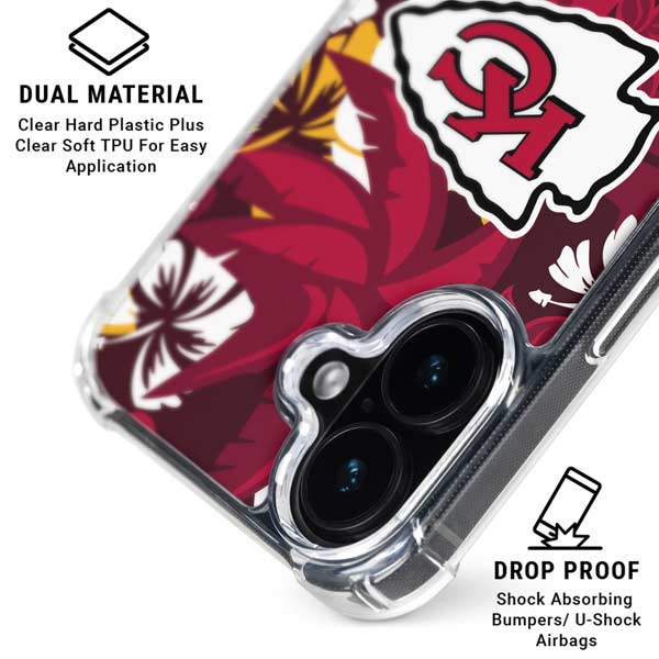 NFL Kansas City Chiefs Tropical Print iPhone 17 MagSafe Case