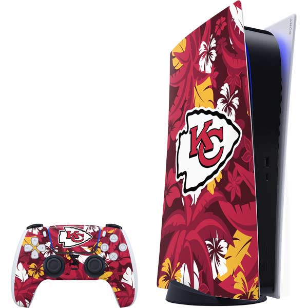 NFL Kansas City Chiefs Tropical Print PlayStation PS5 Skins