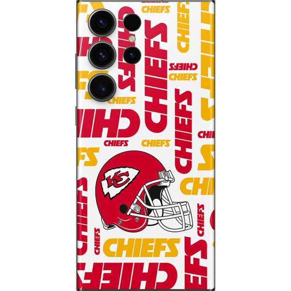 NFL Kansas City Chiefs White Blast Galaxy Skins