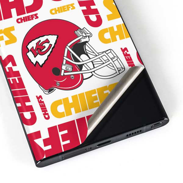 NFL Kansas City Chiefs White Blast Galaxy Skins