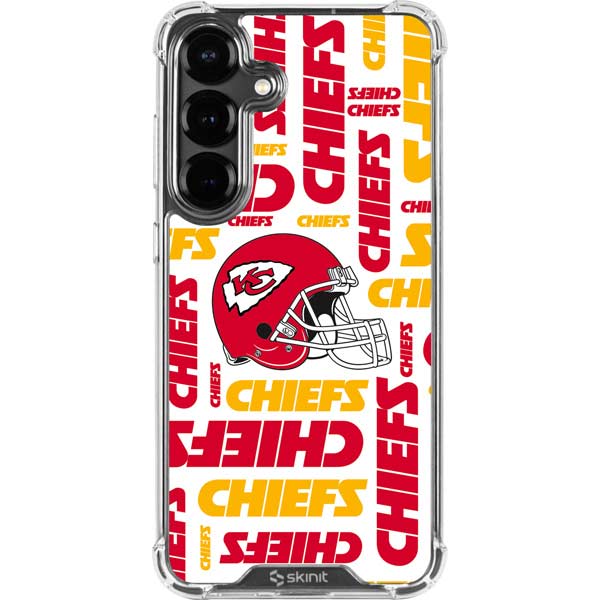 NFL Kansas City Chiefs White Blast Galaxy S26 Plus Clear Case