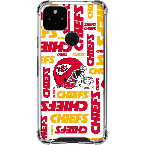 NFL Kansas City Chiefs White Blast Pixel Cases