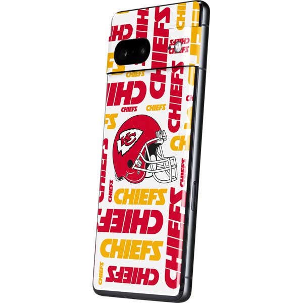 NFL Kansas City Chiefs White Blast Pixel Skins