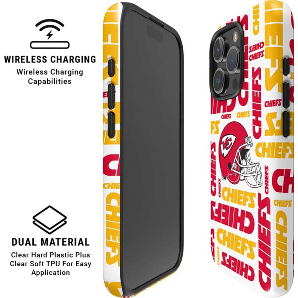 NFL Kansas City Chiefs White Blast iPhone 16 Pro Max Magsafe Impact Case