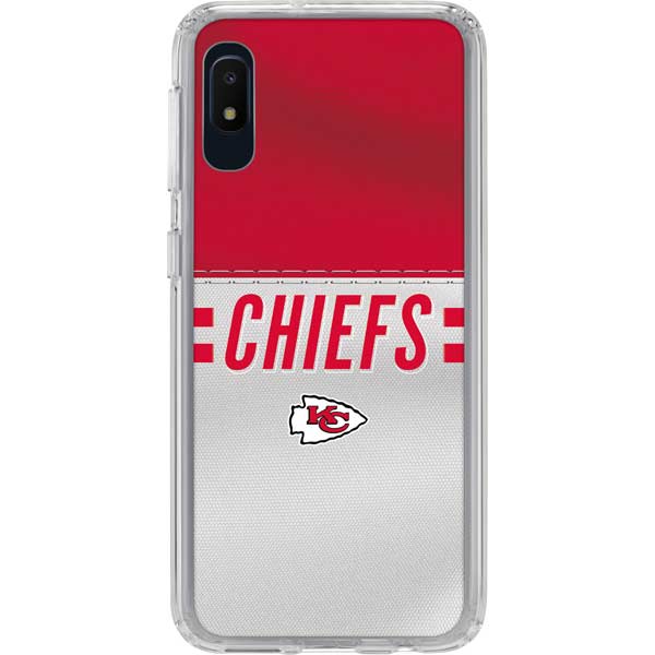 NFL Kansas City Chiefs White Striped Galaxy Cases